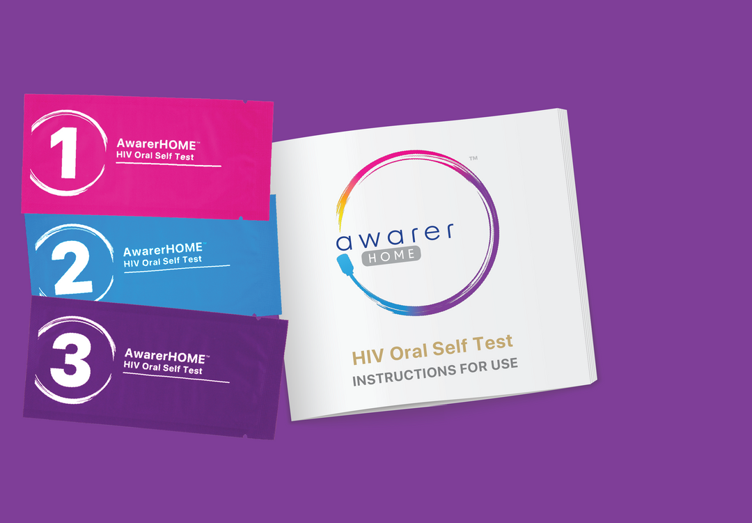 HIV Oral Self Test with 3 discreet pouch and a informative booklet
